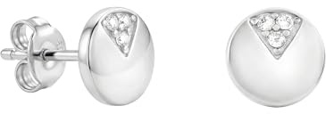 SOFIA MILANI - Damen Ohrringe 925 Silber - mit Zirkonia Steinen - Kreis Ohrstecker - 20958