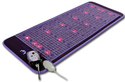 Ereada Infrared Amethyst Mat - Midsize 59”L x 24 W (60x150 cm) - 86-158°F (30-70°C) FIR Heat - Natural Crystals - Photon Red Light - Negative Ions - Magnetism - Original Manufacturer