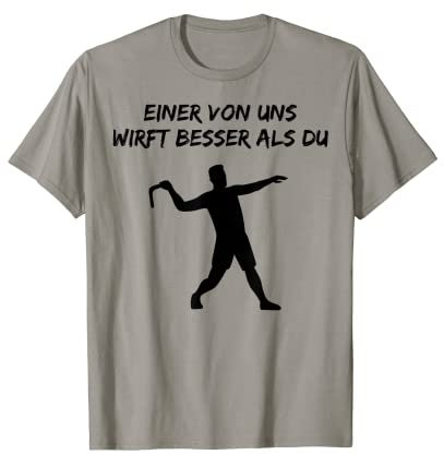 Bumerang Werfen Werfer Sportbumerang Lustiger Spruch T-Shirt