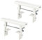 siwitec Universal-Heizkörperkonsole 190 x 35 x 1,5 mm im 2er-Set, vormontiert, weiß, für Flach- oder Rippenheizkörper