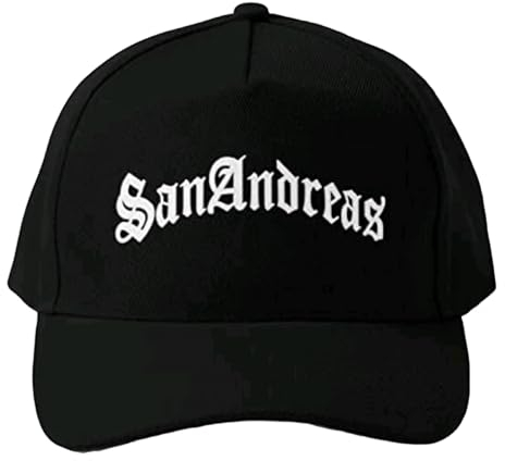 Baseballmütze GTA San Andreas Baseballmütze Snapback Sport Sommer Volltonfarbe Damen Sonnenhaube Outdoor Lässig Schwarz Fisch Hip Hop Frühling