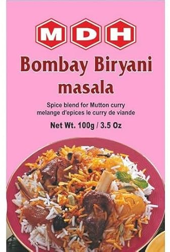 MDH Various Seasoning Masala Powder - Spices Mix Curry Masala Recipe Mixes Casserole Seasoning Herbs - Aromatic & Enhances the flavor of the meal (Biryani Bombay Masala (100g), Pack of 1)