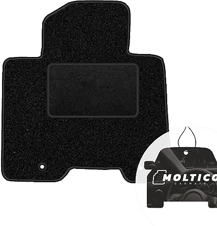 moto-MOLTICO Fahrer Fußmatte Auto Velours Fahrerseite Autoteppiche Schwarz Fahrermatte 1-teilig passend für Kia Sportage IV Hyundai Tucson III 2015-2020