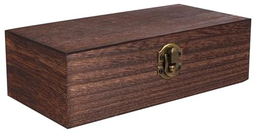 LOSTIS Schmuckkästchen Klein Geschenkbox Aus Holz Erinnerungsbox Aus Holz Vintage Memory Organizer Schmuckschatulle Aus Holz Schmuckbox Jewelry Box