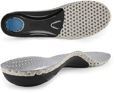 riemot Plantillas de apoyo para el arco para hombres y mujeres, plantillas ortopédicas de comodidad para fascitis plantar, pies planos, adecuadas para botas atléticas de senderismo, suelas de zapatos