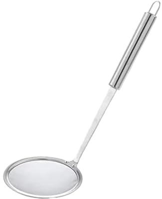 YSAMAX Stainless Steel Ultrafine Oil Skimmer, Strainer and Colander, Spoon Filter, Soup Strainer, Durable, Versatile Kitchen Tool, Long-Lasting Performance, (12cm)