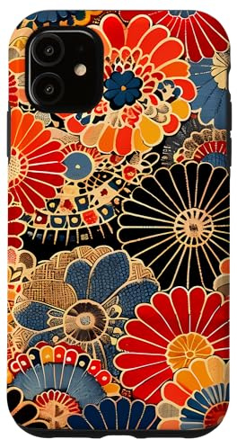 Motif japonais classique imprimé sur bois Coque pour iPhone 11
