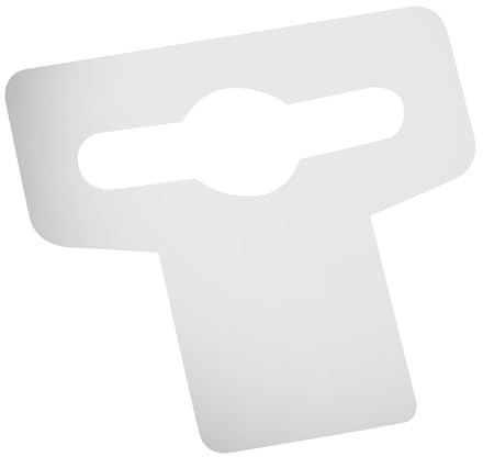 SPRINTIS Eurolochaufhänger selbstklebend, T-Form, PET-Folie,transparent, 500 Stück Hang Tags (4,4 x 4,5 cm) auf Rolle fürArtikel bis 400 Gramm