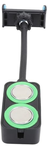 Soporte para Teléfono con Imanes Duales, Soporte para Teléfono Móvil con Cuello Flexible Ajustable de 360 ​​grados para Máquina de Coser, Banco de Trabajo