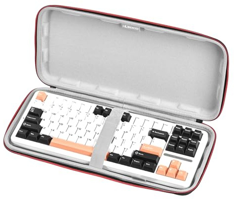 RLSOCO Funda para G Pro X TKL/MX Teclado mecánico Mini/G Pro X 60% & Hyper X Alloy Origins Core,87 Funda Protectora para Teclado Tenkeyless (Se Ajusta al tamaño máximo del Teclado:36.8cm x15cm x4cm)