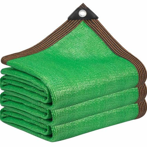 DGSFES Rete Ombreggiante Verde con Occhielli 85% Protezione UV - Telo Ombreggiante Traspirante HDPE 3X4m per Serra, Balcone, Giardino, Pergola