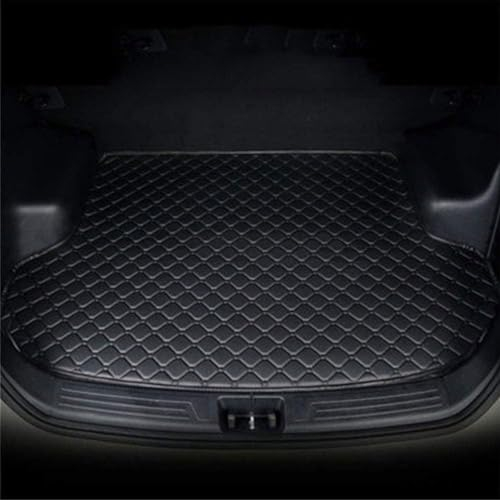 JUNJIKAIDAN Auto Leder Kofferraummatten für Audi TTS Roadster 2014-2015, Wasserdicht Kofferraum Cargo Schutzmatten Auto ZubehöR,A/Black