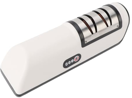 Professional Electric Knife Sharpener, Electric Knife Sharpener Automatic Household Fast Rechargeable Tool for Kitchen Knife, Ultra Quiet Motor Quick Knife Sharpening for Kitchen