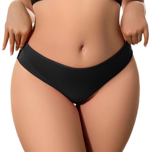 SRZYMJ Damen Perioden Unterwäsche,Baumwolle Menstruation Unterhosen,Menstruationsunterwäsche 4 Auslaufsicheren Schichten Schwarz Unterwäsche Frauen Panties Hipsters Unterhosen Tangas Damen Slips 3XL