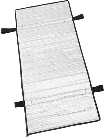 GLEAVI Housse Protection Solaire pour Climatiseur Extérieur Cordon Ajustable en Film D'aluminium Argenté pour Protéger Efficacement Votre Appareil