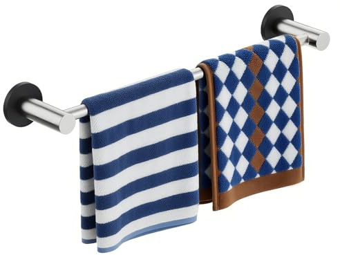 ULIBERMAGNET Heavy Duty Magnetic Towel Bar,1 Set Magnetic Towel Holder Rail Silver with Adjustable Length, Non-Slip Stainless Steel Towel Rail for Refrigerator, Oven, Dishwasher, Cabinet, Laundry