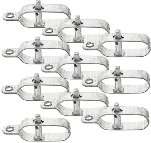 Tendifilo a cricchetto, tendifilo, connettore for fune, argento, 10 pezzi