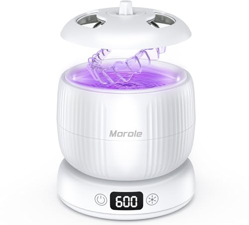 Morole Ultrasonic Cleaner with U-V Light Retainer Cleaner