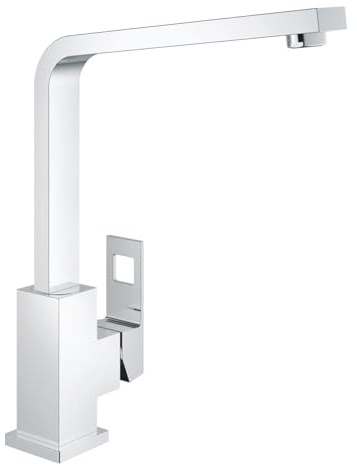 GROHE Eurocube - Einhand-Spültischbatterie (Einlochmontage, Schwenkbereich 90°, langlebige Oberfläche), chrom, 31255000
