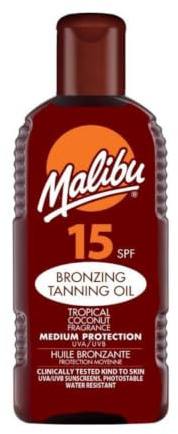 Malibu Bronzing Tanning Oil 200ml SPF15