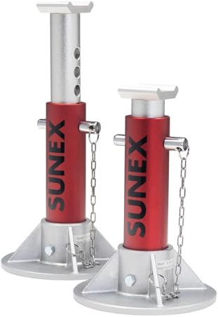 SUNEX TOOLS 1003AJ 3 Ton Aluminum Jack Stands
