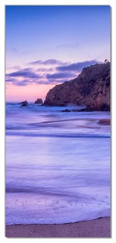 posterdepot Türtapete Türposter Kalifornischer Strand am Abend mit Felsenküste - Größe 93 x 205 cm, 1 Stück, ktt0572