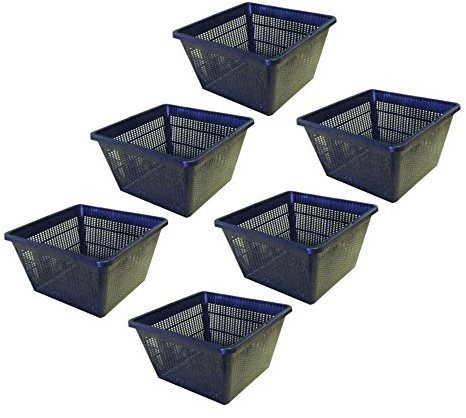 Pisces Pond Square Plant Basket 35 x 35 x 26cm - 6 Pack of Pond Planting Pot