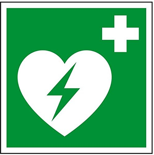 LEMAX® Rettungszeichen Automat. ext.Defibrillator (AED),DS,ASR/ISO,Folie,150x150mm