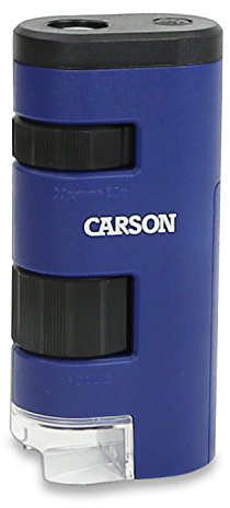 Carson PocketMicro 20x-60x Taschenmikroskop mit LED und asphärischen Linsen (MM-450)