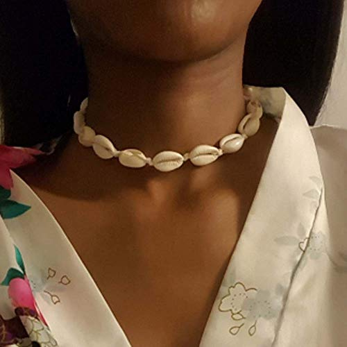 Jovono - Collar bohemio con colgante de concha para cumpleaños, día de la madre, etc.