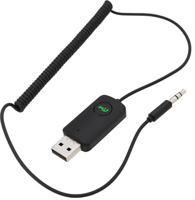 The Lord of the Tools Adaptateur USB Bluetooth Auxiliaire 5.4 pour Voiture avec Prise Jack 3,5 Mm pour Autoradio Casque Filaire Amplificateur de Haut-Parleur Domestique Appels Mains Libres