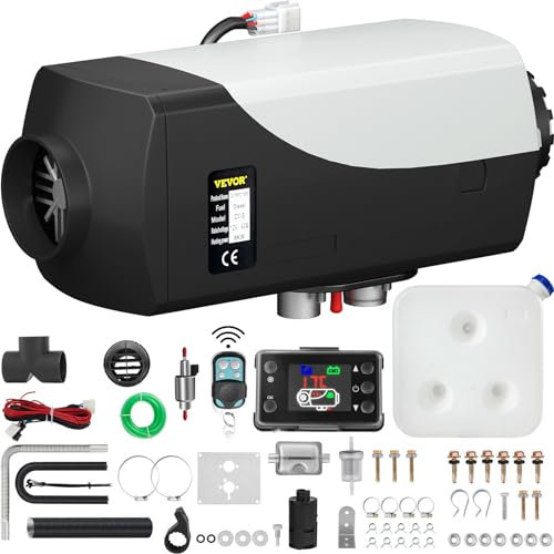 VEVOR 12V Standheizung Diesel, 8KW Diesel Lufterhitzer, Air Diesel Heizung, Air Standheizung, Luft Dieselheizung, Standheizung für Auto RV Boote LKW Wohnmobil Bus