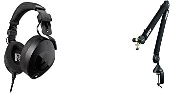 RØDE NTH-100 Over-Ear-Kopfhörer für Content Erstellung,Musikproduktion,(Schwarz)+NT-USBcvielseitiges Mini-USB-Kondensatormikrofon mit Studioqualität und kostenloser Software für Instrumentenaufnahmen