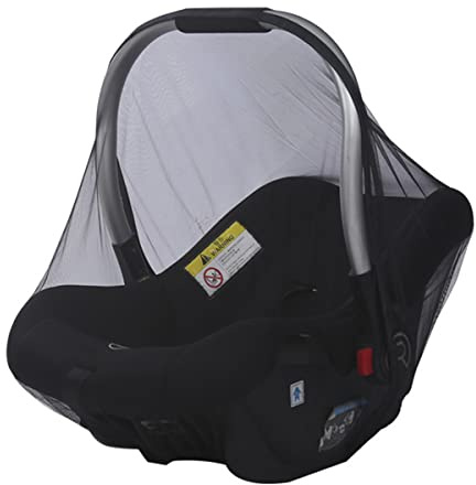 Universal Baby Autositze Moskitonetz Reiseträger Insektenschutz für Babyschalen Vollabdeckung Tragbares Netz Babyautositz Verschlüsselt Netz mit Ultrafeinem Netz und Elastischem Band für Maxi Cosi