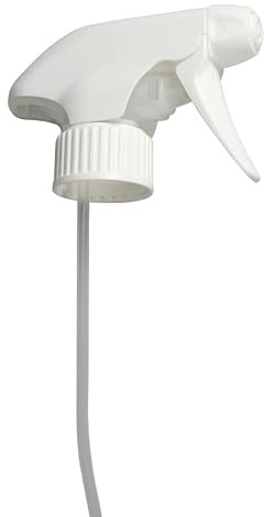 Sprühkopf für leere Sprühflaschen 500ml | 10er Pack mit 15cm Schlauch | Universal Sprühkopfaufsatz | verstellbar | mit feiner Düse | Wasserstrahl oder Diffusor | zum Bügeln, Reinigen und für Pflanzen