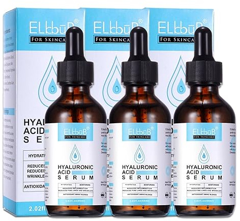 P-Beauty Hyaluron Serum | Gesichtsserum mit Hyaluronsäure | Anti Aging | Hyaluronic Acid Serum | Gesichtspflege mit Aloe Vera | Hautpflege | Gesichts serum Bio & Vegan | Anti Falten | 3x60ml