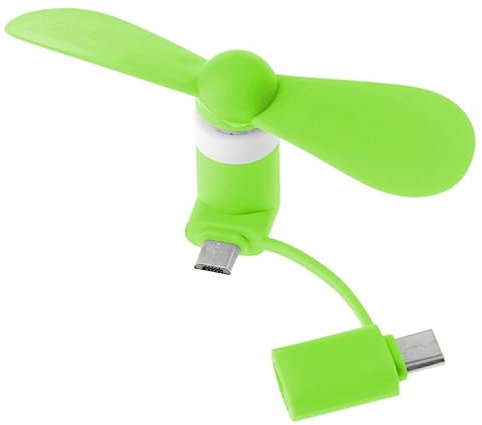 JTQYFI Travel Portable Cell Phone Mini Fan Type-C Micro USB C Cooling For Androids Phones Fans Mini Portable 2 In 1 Type-C Hanldheld Cooling Fan USB Fan Cell Phones Fans For Androids Micro USB