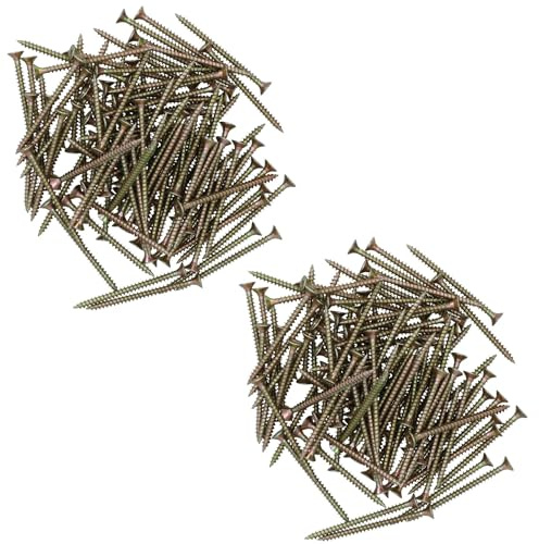 Lot de 200 vis à bois à tête fraisée multi-usages 5 x 70 mm Vis PZ2