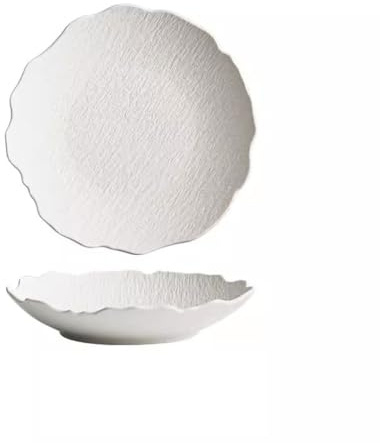 Grandes Assiettes Modernes Assiettes particulièrement belles, assiettes à dîner japonaises ménagères, assiettes profondes, assiettes à soupe en céramique de luxe légères Assiettes Empilables ( Color :