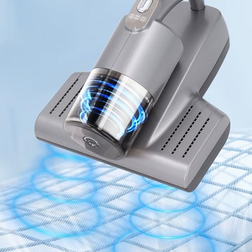 Fabater Matratzenstaubsauger, Bettstaubsauger mit 15 KPa Saugleistung und UV-C-Licht, Leistungsstarker Handstaubsauger mit 57.000 U/min für Sofa-/Bett-/Stoffoberflächen