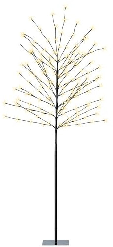 Arbre lumineux, 180 cm, pour extérieur et intérieur, alimenté par électricité, 160 LED, blanc chaud, avec minuterie, éclairage décoratif pour Noël, l'Avent, l'hiver