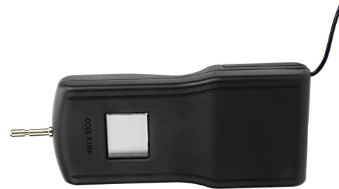 Electric Fence Voltage, 15KV LCD Tester Portable Digital Voltmeter for Farm Garden Fault Finder Farming Equipment (Black)