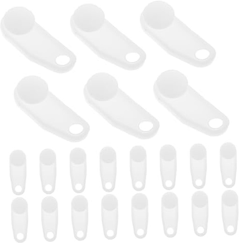 DOITOOL Set Da 30 Pezzi Rulli Silenziosi Per Binario Tende in Plastica, Ruote Per Binario Per Tende Scorrevoli, Per Finestre, Armadi, Uffici e Porte Scorrevoli, Facile Installazione e Sostituzione
