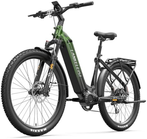 LANKELEISI MG600 Lite Ebike Damen 27,5 Zoll Tiefeinsteiger 720Wh Bis 150Km | 27.5x2.4 Zoll, 250W Heckmotor, 8-Gang Schaltwerk, Hydraulische Bremse, Elektrisches Trekkingrad mit Drehmomentsensor