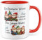 Taza de vino caliente con texto – Regalo de un duende de vino caliente dos duendes tres Lühwei Nichel Via Lüei Lalala – Taza de café de cerámica de 330 ml – Humor divertido sarcasmo taza de café