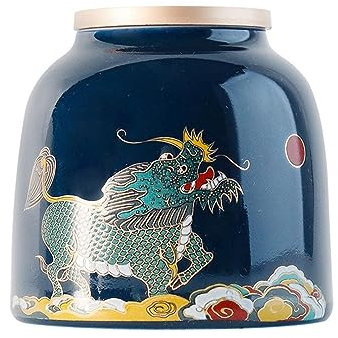 porta tè Barattolo da tè a foglie sfuse in ceramica sigillato deluxe, piccolo barattolo portaoggetti for organizer, contenitore for tè portatile da viaggio for uso domestico scatola per tè in ceramica