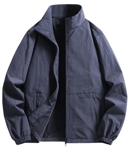 TOFOTL Dell'oktoberfest Das Impermeabile USA E Getta Giubbotto Autunnale Giallo Dell'oktoberfest Impermeabile Moto Jackets Kleidung Copri Montagna Tuta da Sci Uomo Giacca Sci Uomo 14Grigio Scuro 4XL