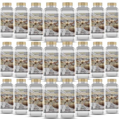 GiDeli Bioéthanol 24 x 1 l Parfum vanille 96,6 % éthanol pour cheminée intérieure et extérieure Sans fumée ni suie Fabriqué à partir de maïs et de betterave sucrière