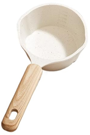 Scaldalatte Antiaderente, Per Sciogliere Il Burro, Pentole Per Salse Da 9,25x3,35 Pollici Con Calore Uniforme, Pentola Per Pentole In Alluminio, Pentola Riscaldante Da Cucina Con Manico ergono