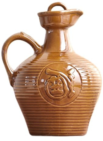 Outanaya Pichet Ceramique Portable en Terre Cuite Design Délicat, Pot à Vin Ménager en Céramique pour Maison et Bureau